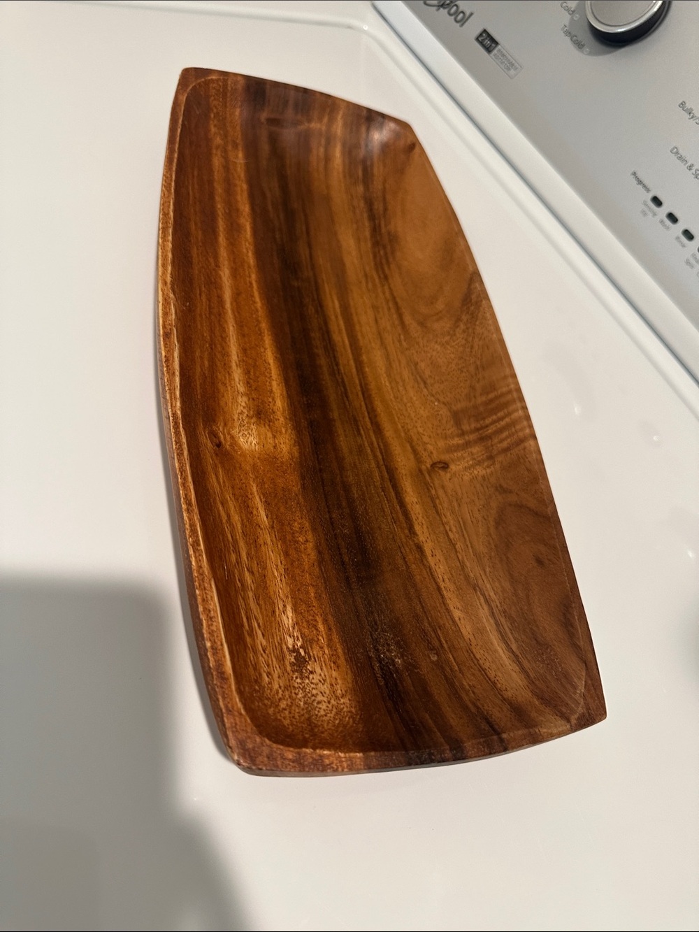 Wood Serving Tray - Rich Brown Acacia